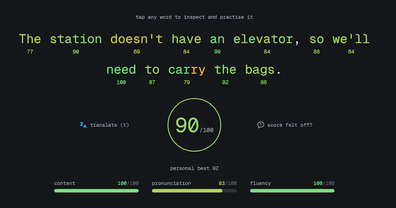 SpeakingMonkey screenshot 2