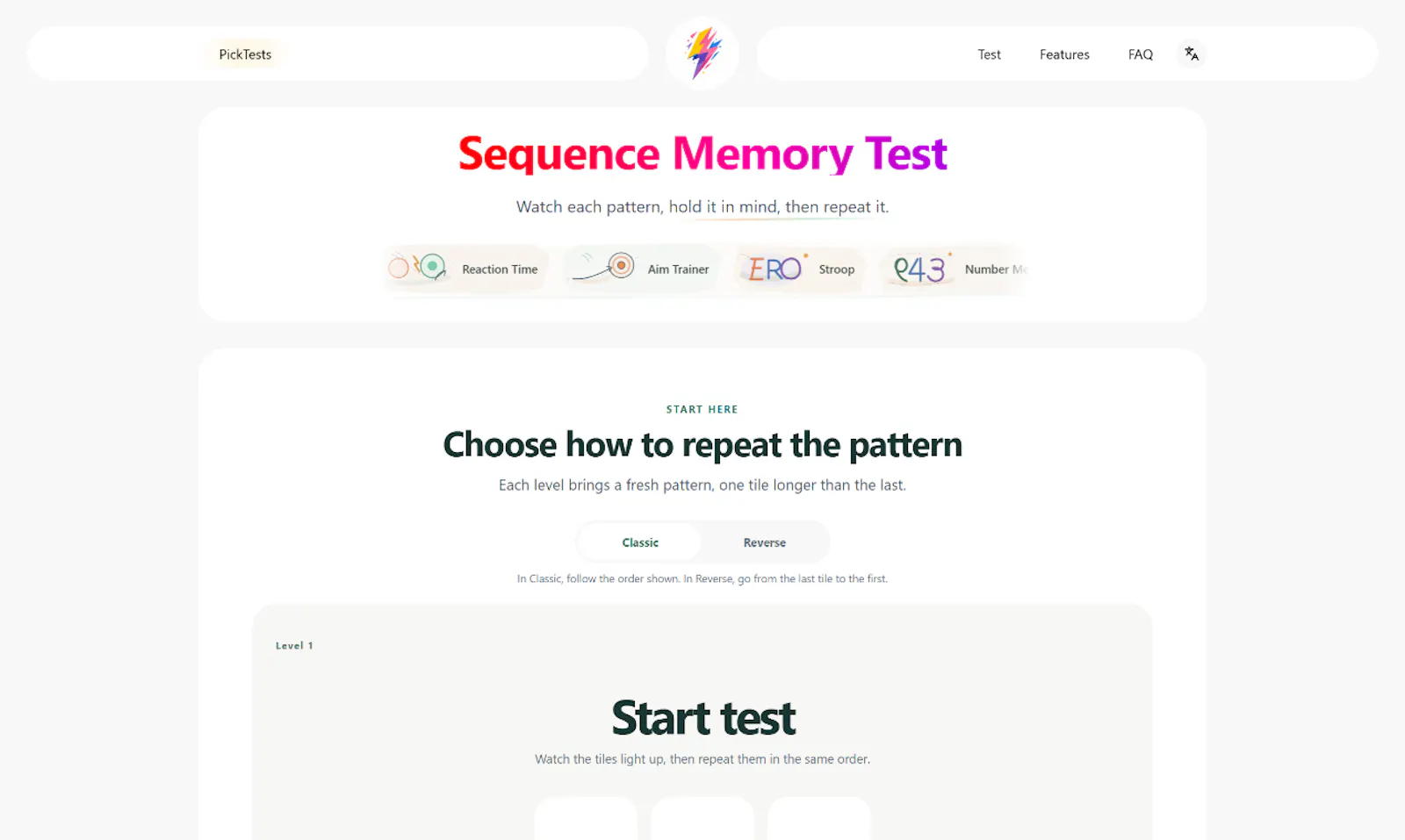 Pick a Test screenshot 4