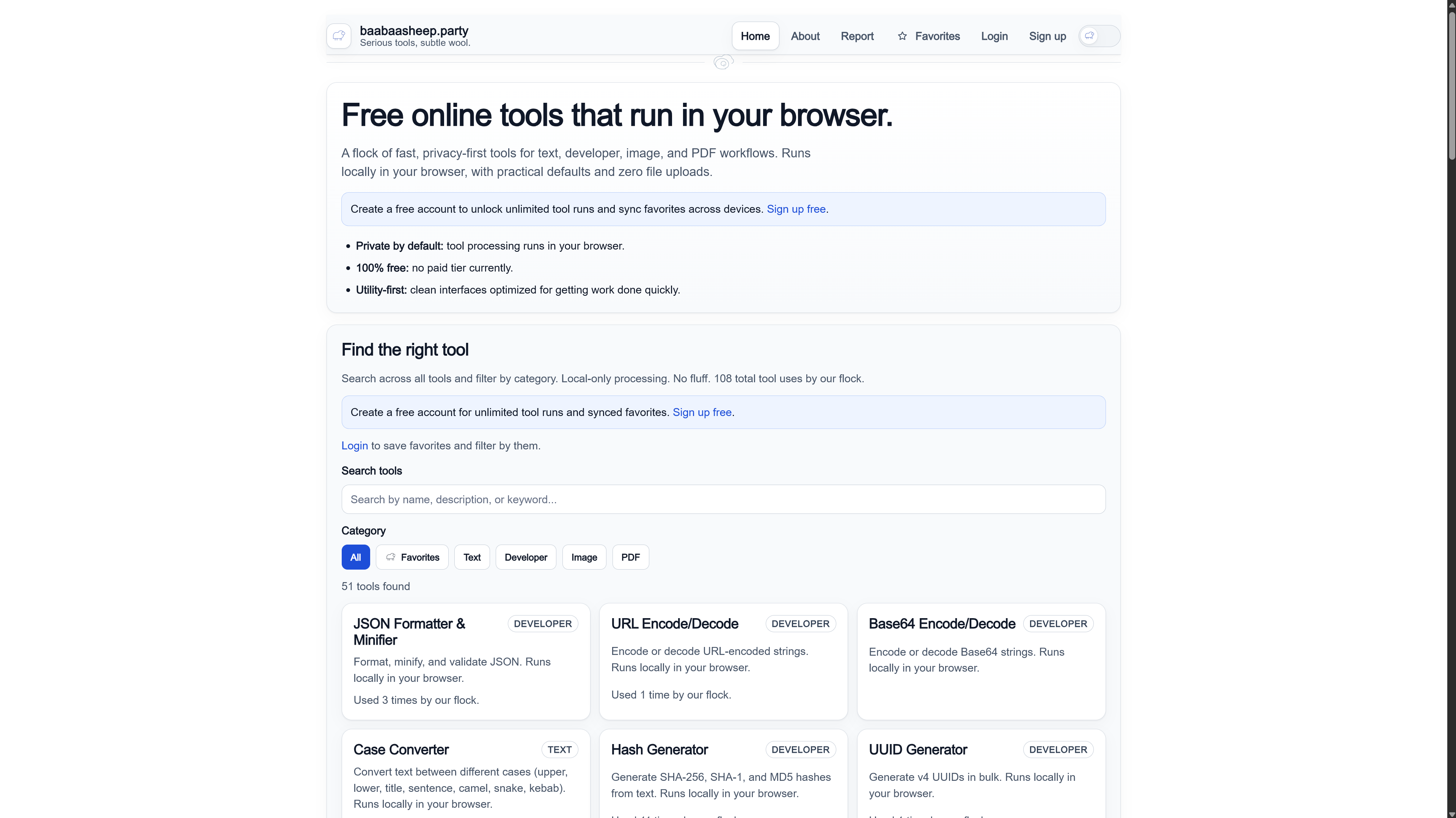 Online Tools by baabaasheep.party - Screenshot 2 showing product features and functionality