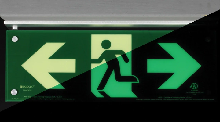 Photoluminescent Exit Signs