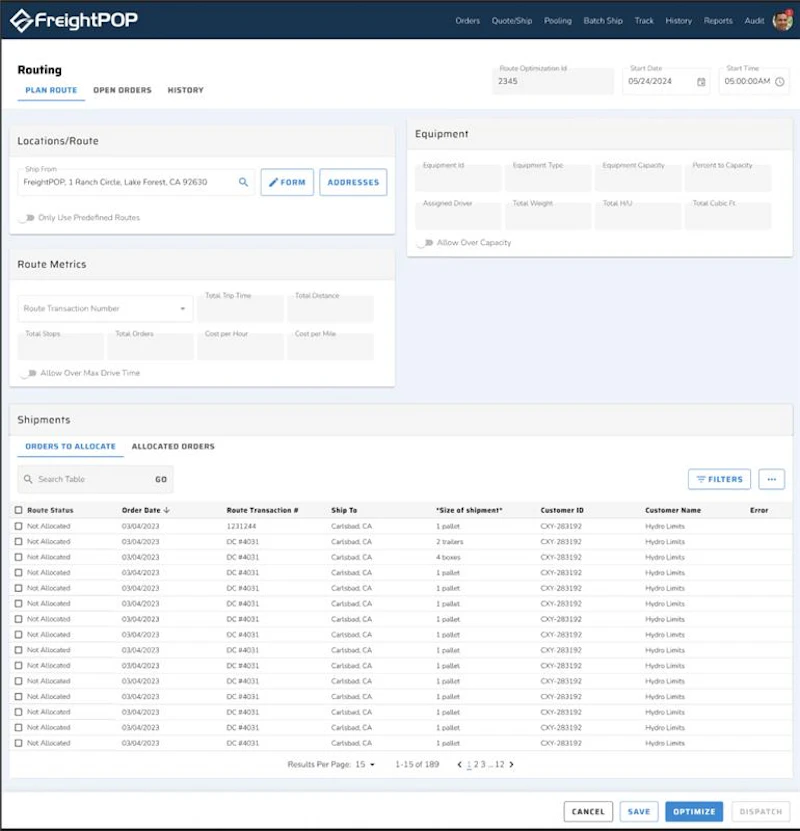 FreightPOP screenshot 7