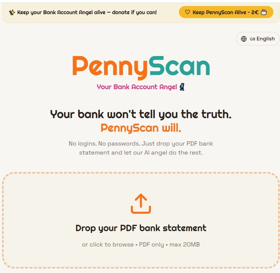 PENNY SCAN YOUR BANK ACCOUNT ANGEL!