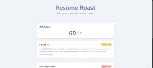 AI Resume Roast gallery image
