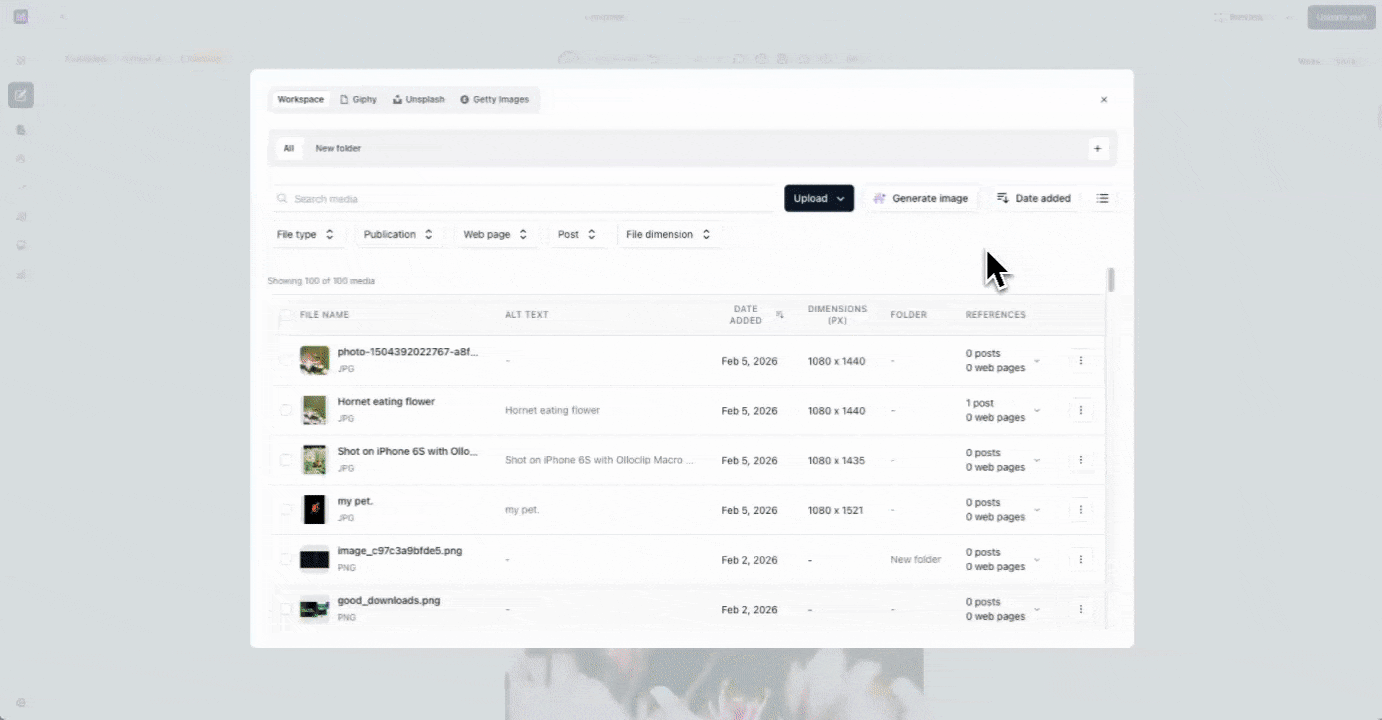 Media Library by beehiiv - Screenshot 2 showing product features and functionality