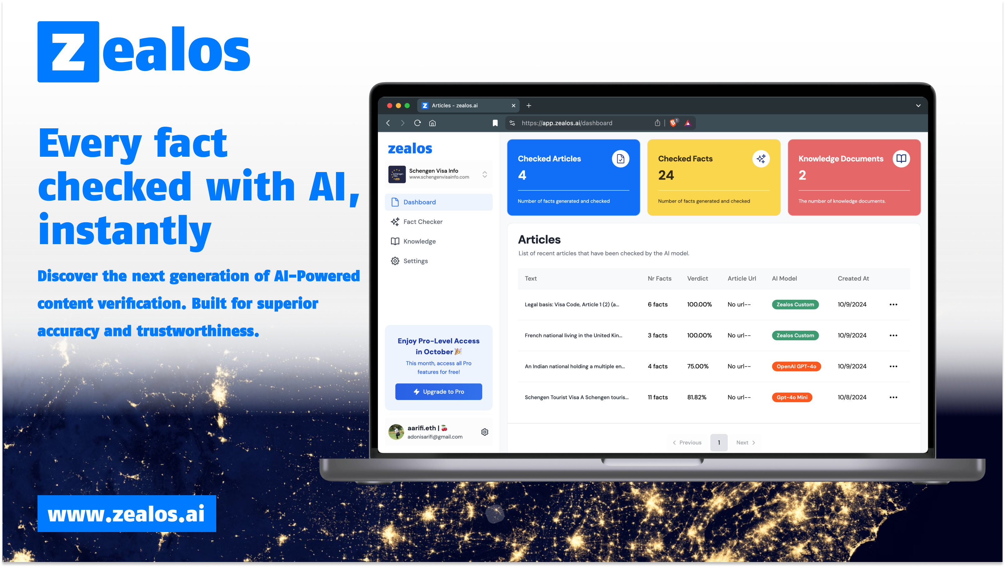zealos.ai - ทุกข้อเท็จจริงที่ตรวจสอบด้วย AI ทันที media 1