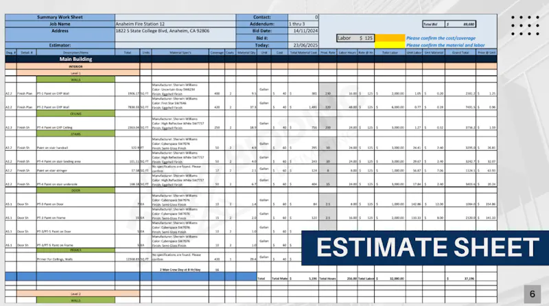 Bidding And Estimating screenshot 3