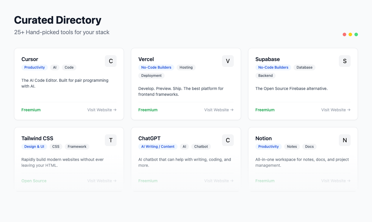 Solo Founder Toolkit - Screenshot 2 showing product features and functionality