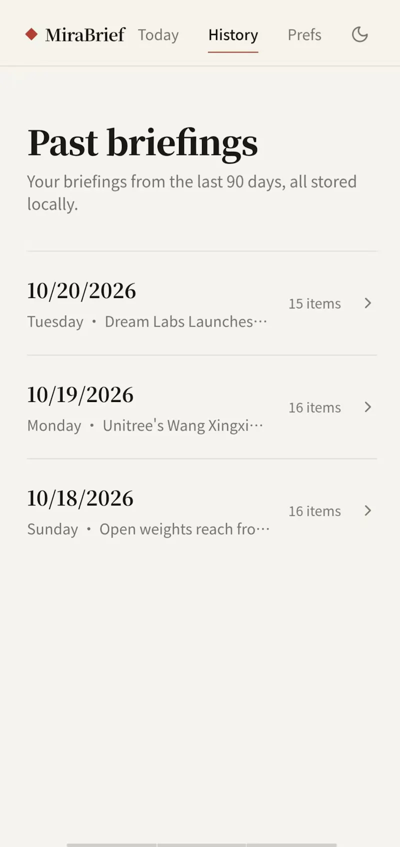 MiraBrief  screenshot 6