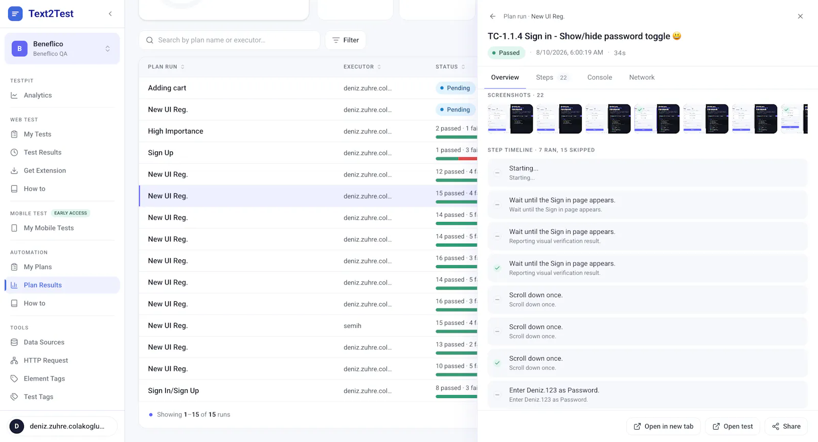 Text2Test | 0 → Test Suite in Minutes screenshot 5