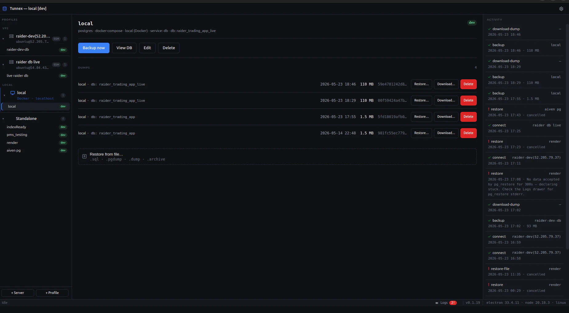 Tunnex screenshot 2