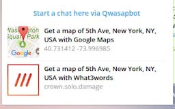 Qwasapbot, now with What3Words media 1
