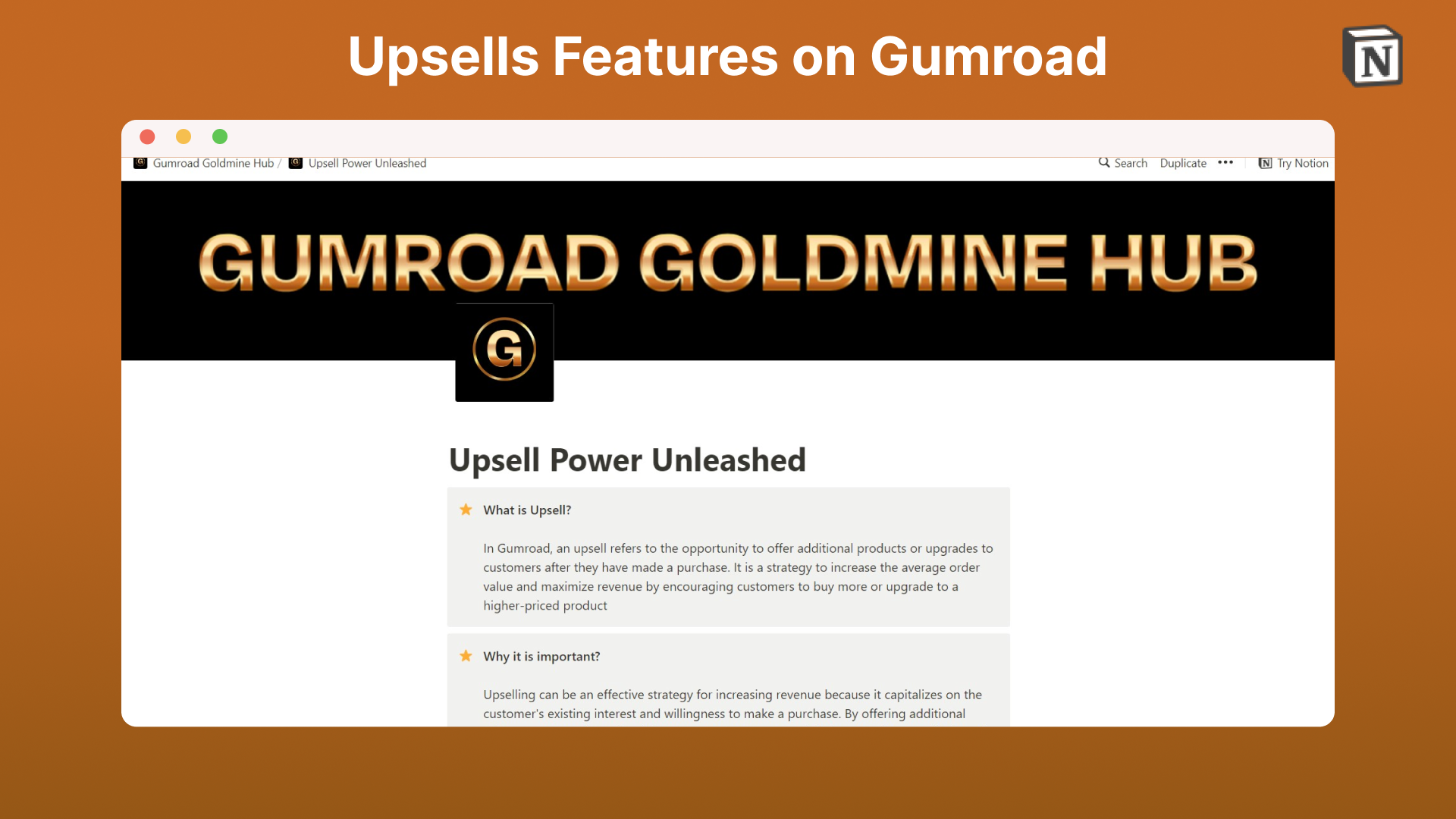 Gumroad Goldmine Hub media 6