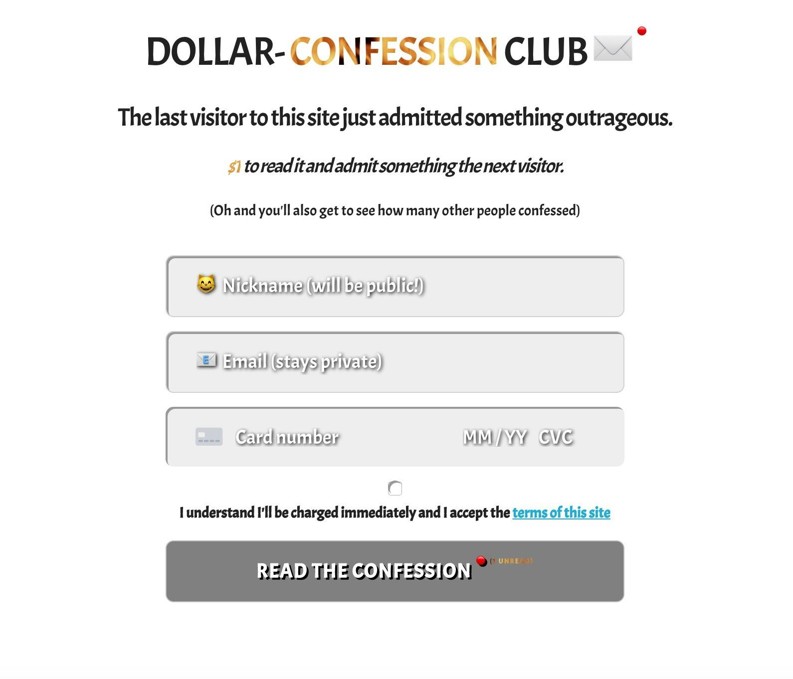 Dollar Confession Club gallery image