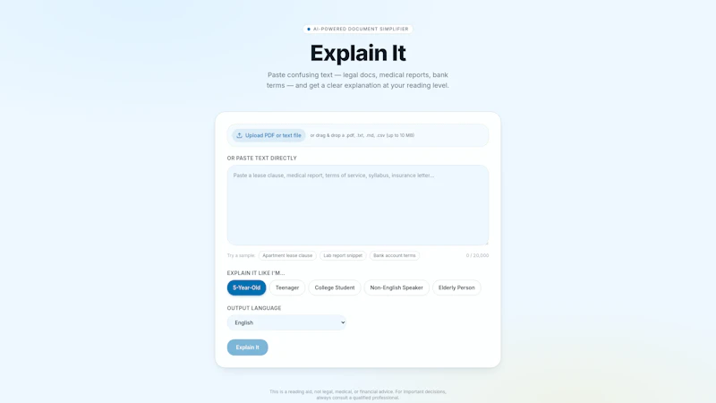 Explain It screenshot 2