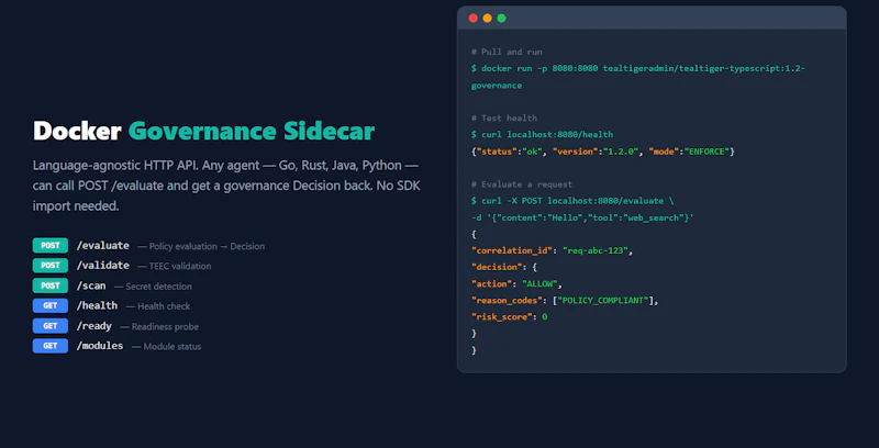 Product Hunt Launch — TealTiger v1.2 screenshot 3