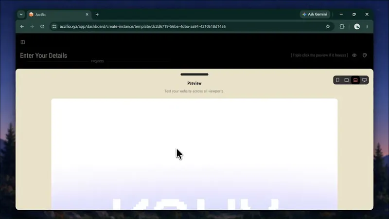 Accifio screenshot 1 (video preview)