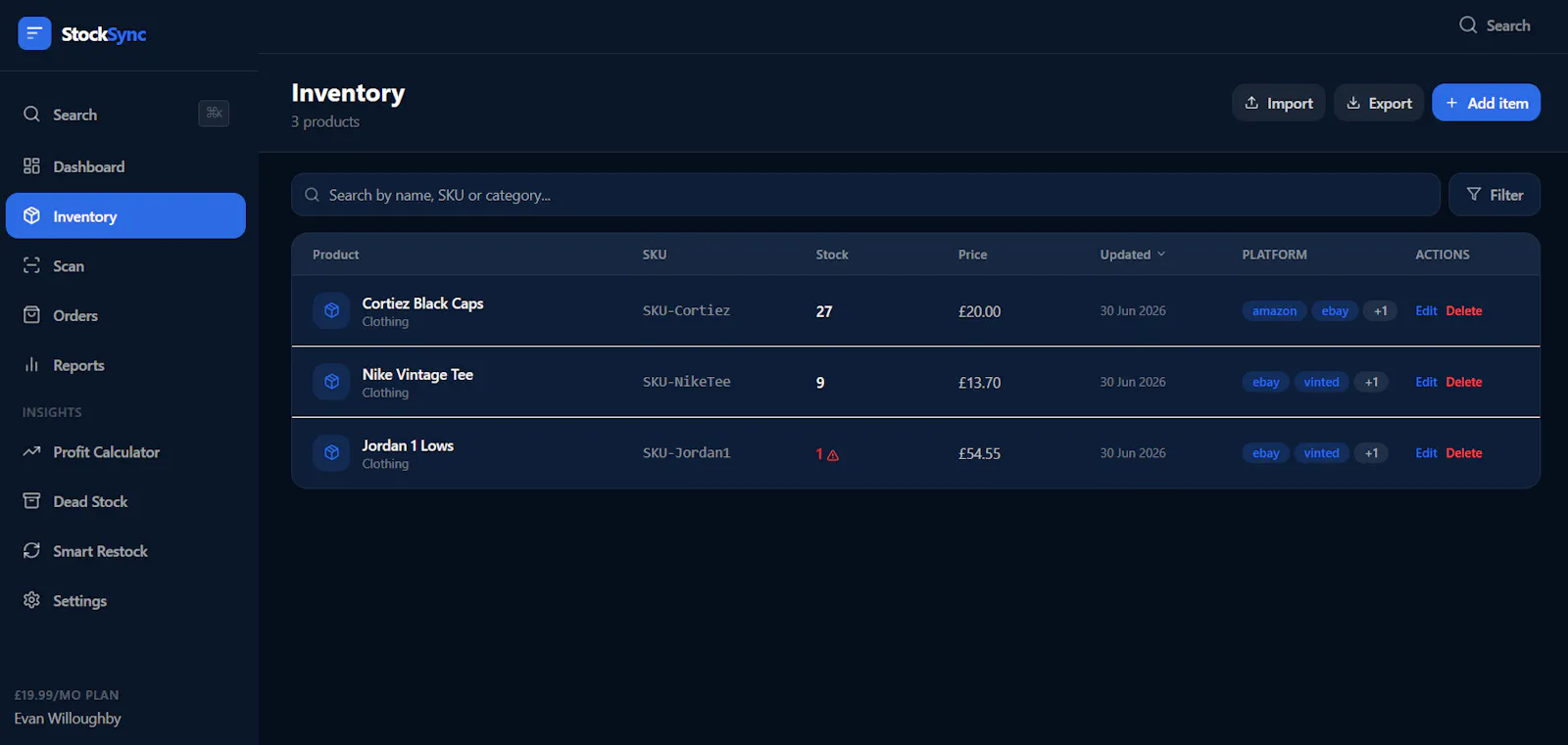 StockSync screenshot 3