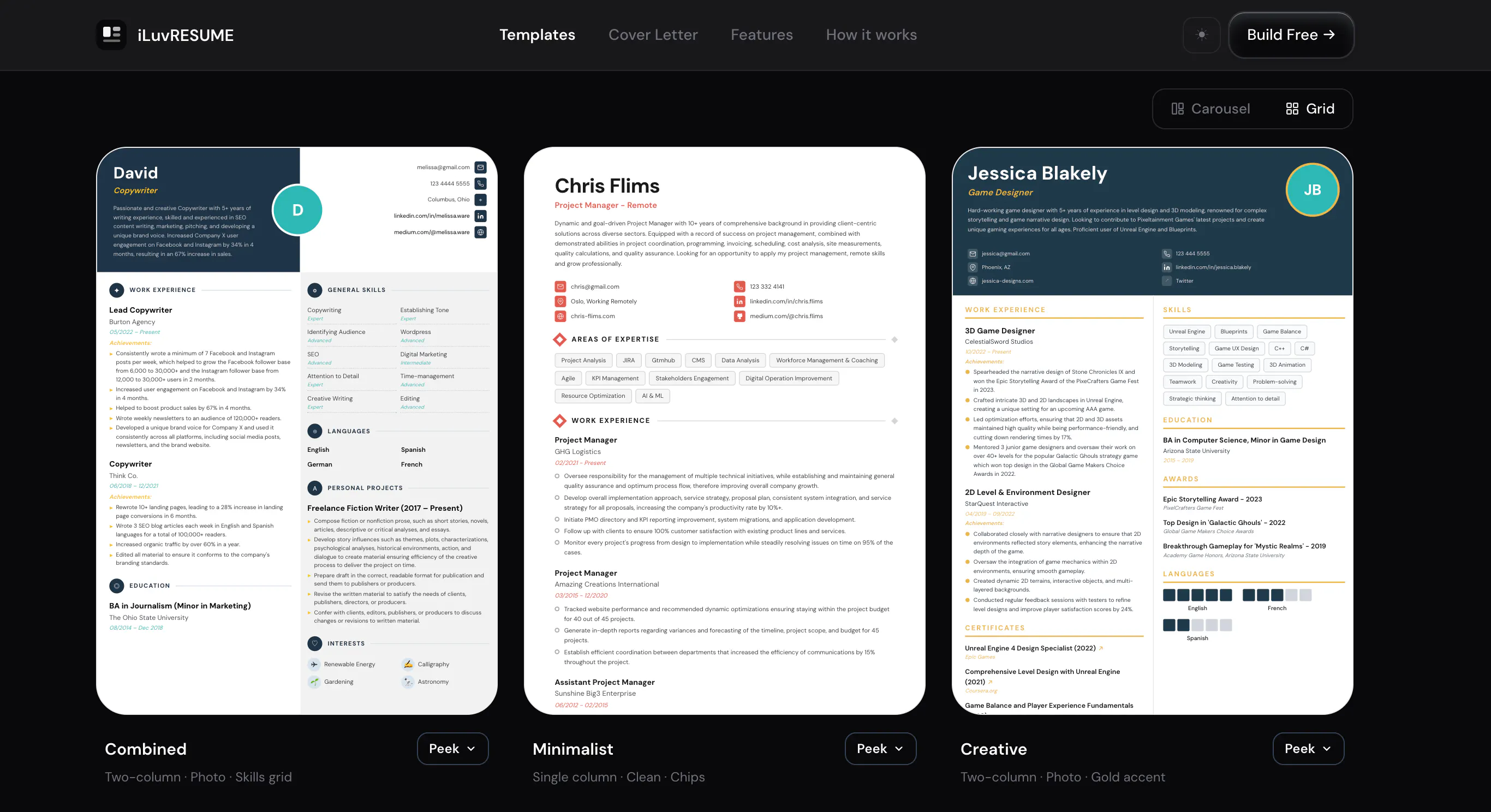 Free Online Resume Builder — iLuvRESUME gallery image