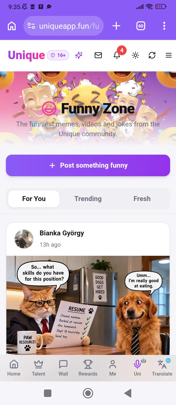 Unique - all in one app gallery image