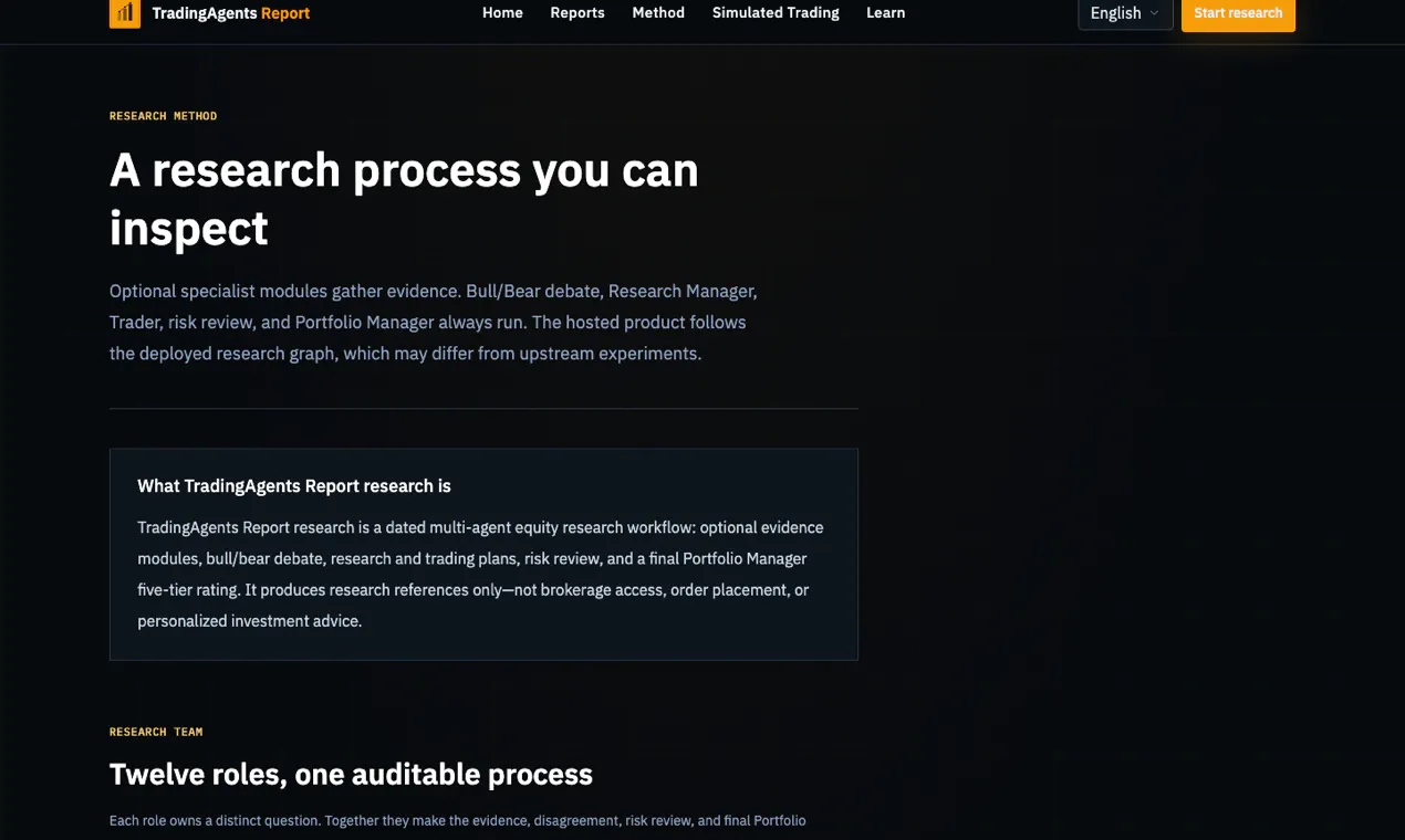 TradingAgents Report gallery image