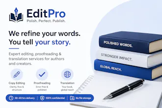 Copy Editing,ProofRead,TranslatingBooks gallery image
