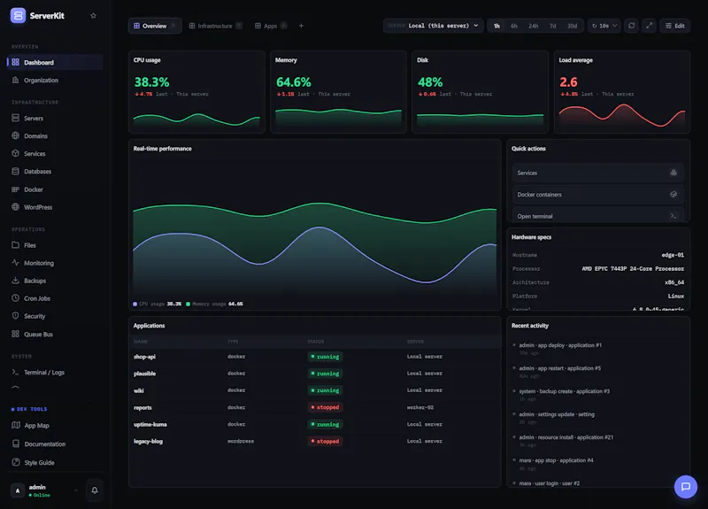 ServerKit screenshot 1