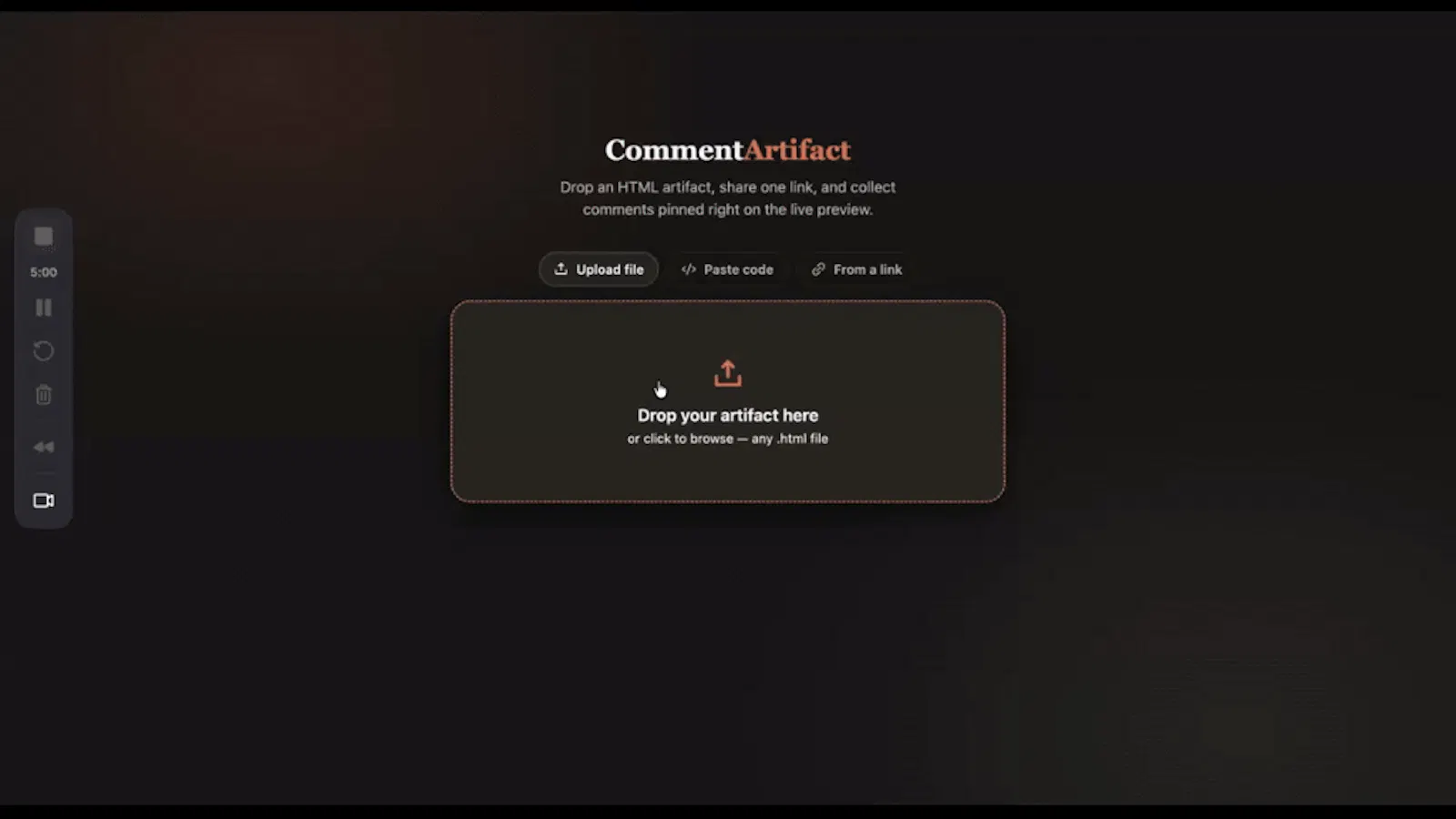 CommentArtifact screenshot 1 (video preview)