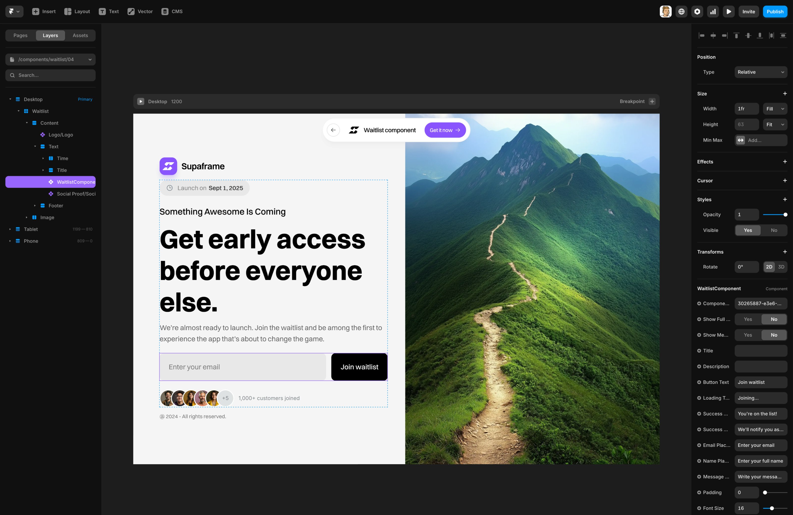 Supaframe - Gösterge Tablosu ile Framer Bileşenleri medya 4