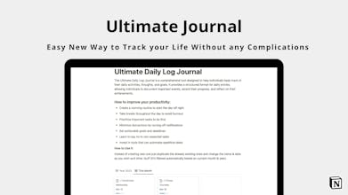Notion Daily Log Journal Template gallery image