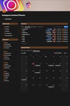 Notion Instagram Content Planner gallery image
