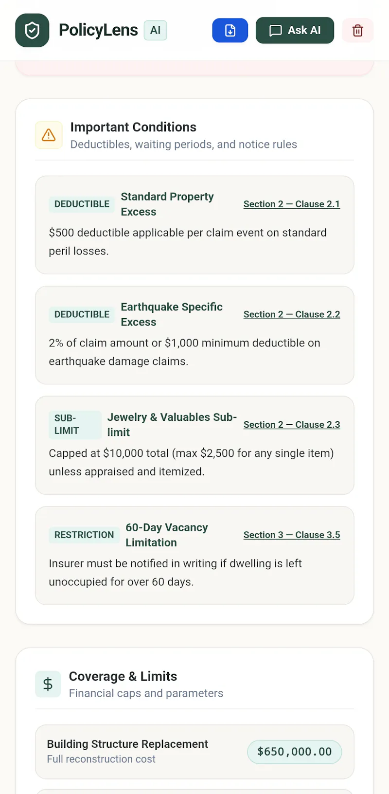 Policy lens ai screenshot 2