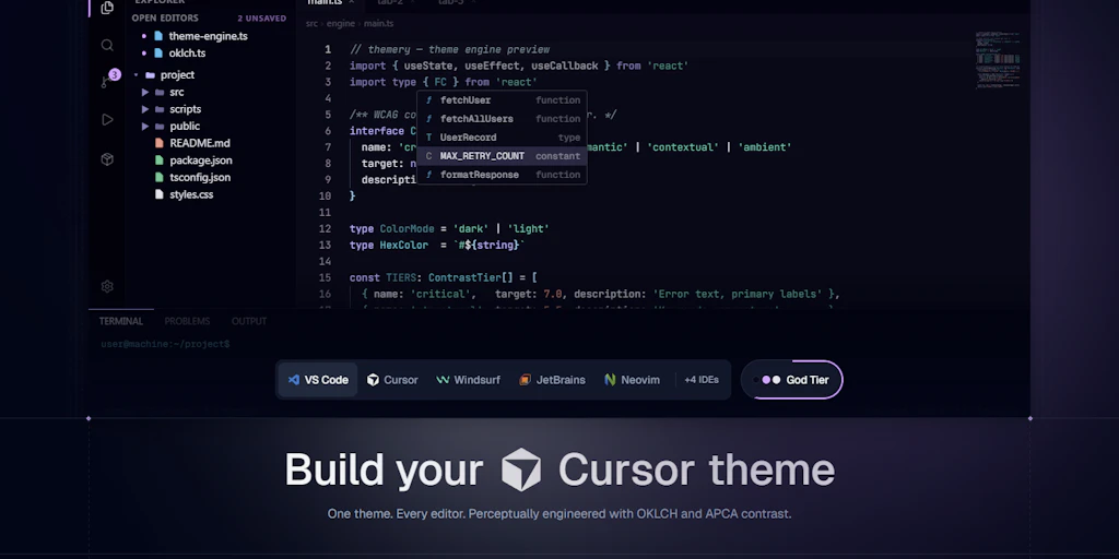 Themery:為您的 IDE 打造精美主題