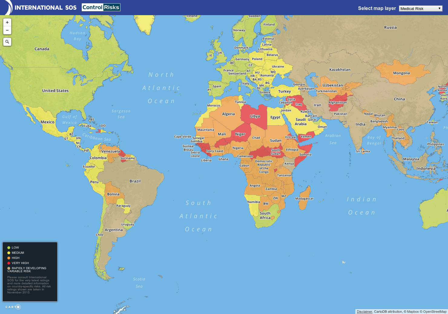 Travel Risk Map gallery image
