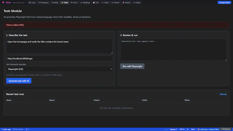 Oryn screenshot 5
