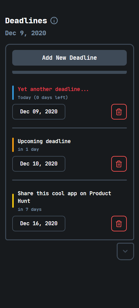 Deadlines gallery image