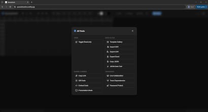 Spreadsheet gallery image