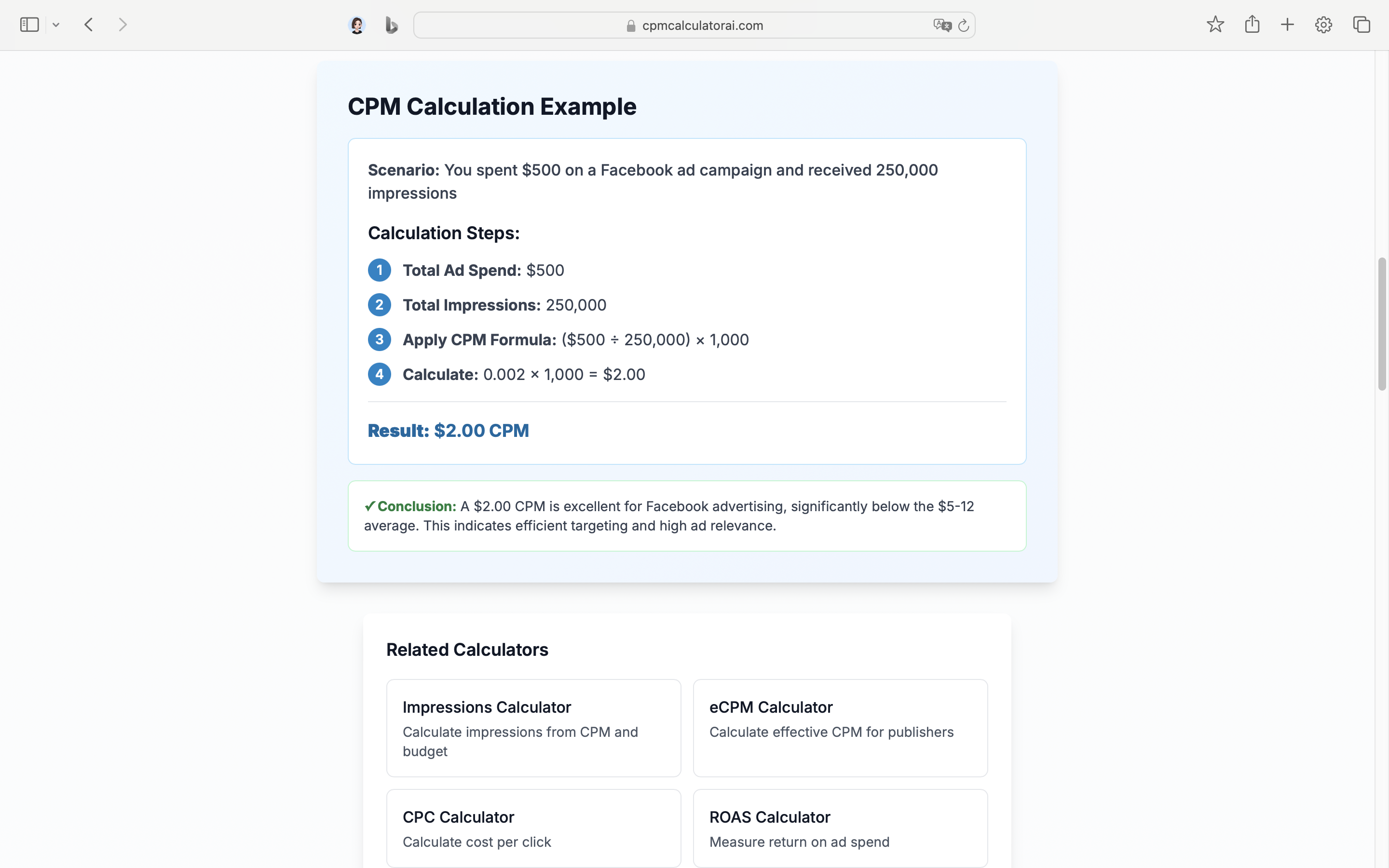 CPM Calculator media 3