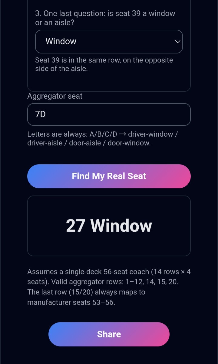 Bus Seat Mapper gallery image