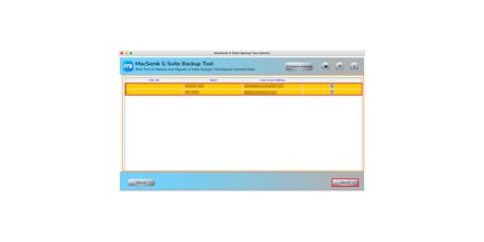 MacSonik G Suite Backup Tool gallery image