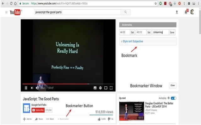 YouTube Bookmarker gallery image