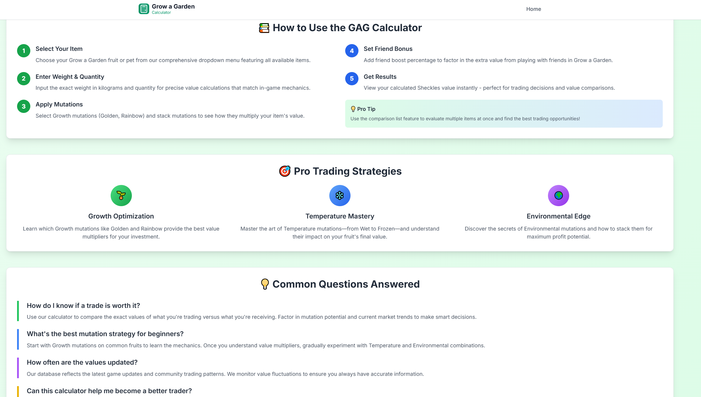 Grow a Garden Calculator gallery image