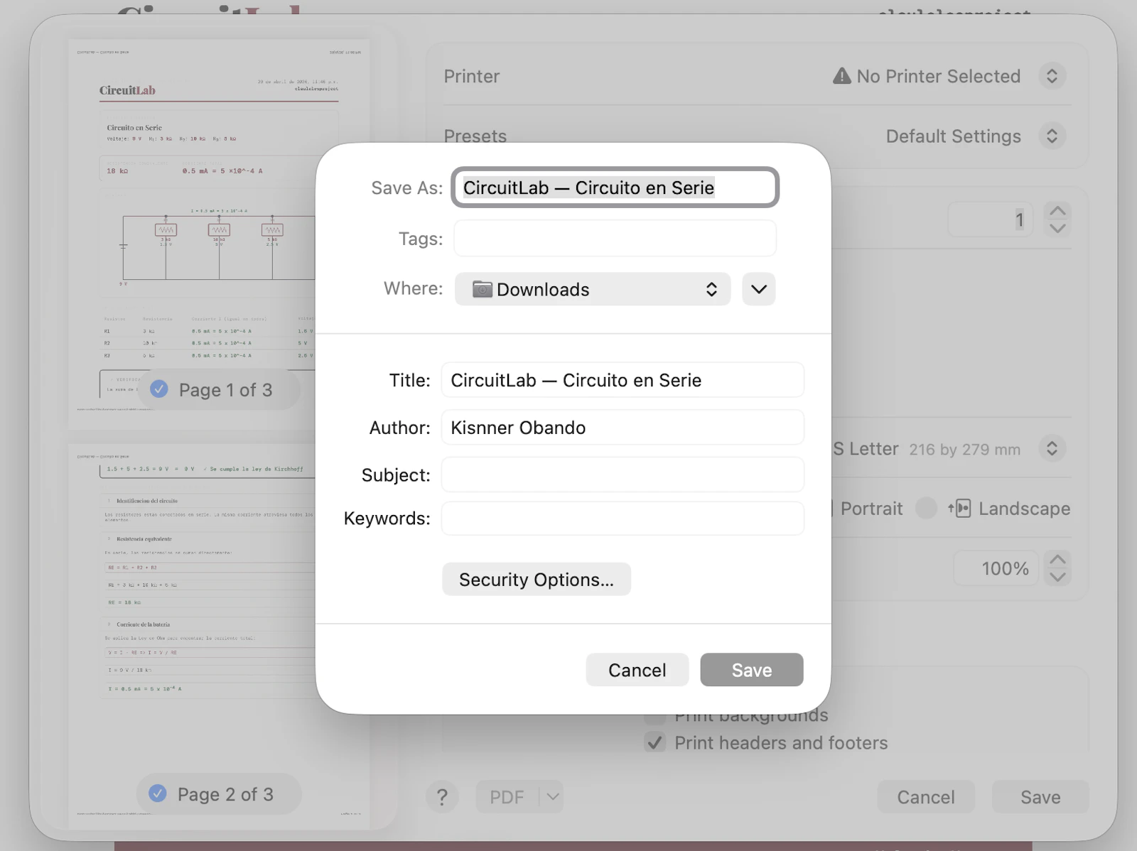 CircuitLab screenshot 9
