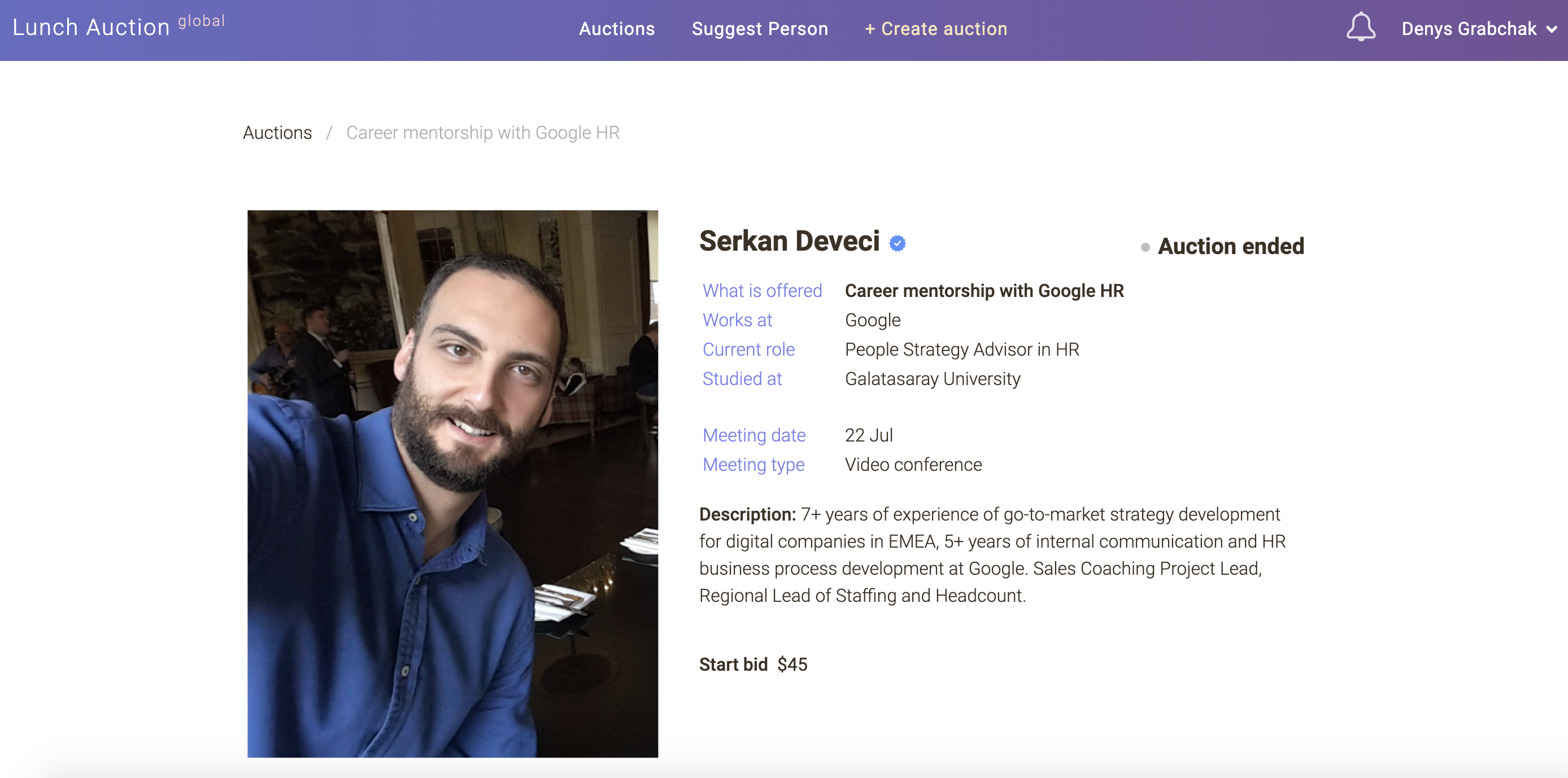 Lunch Auction gallery image