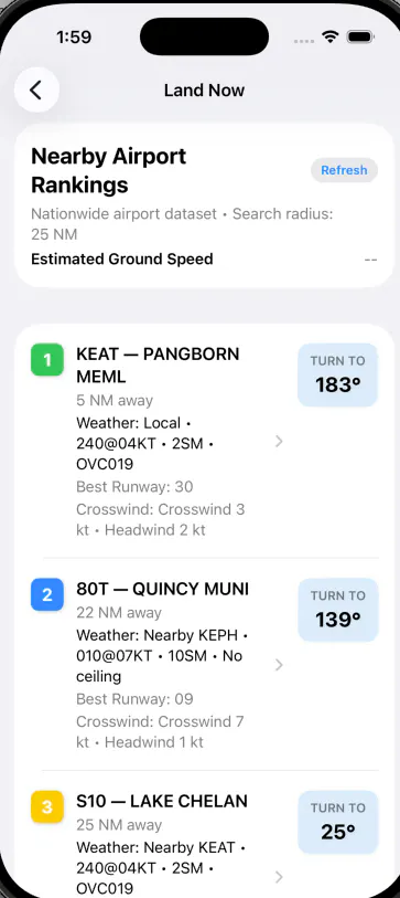 Land Now – Emergency Airport Finder gallery image
