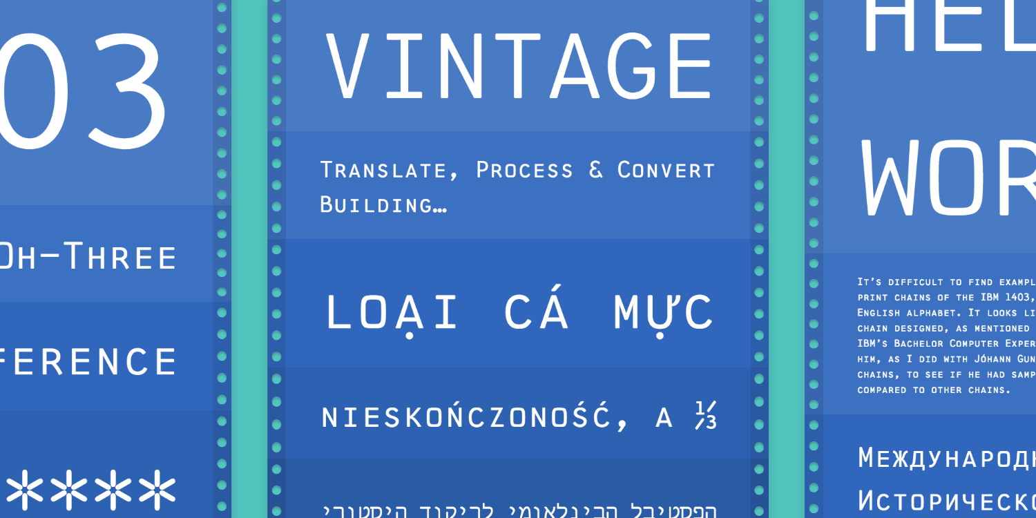 1403 Vintage Mono Pro