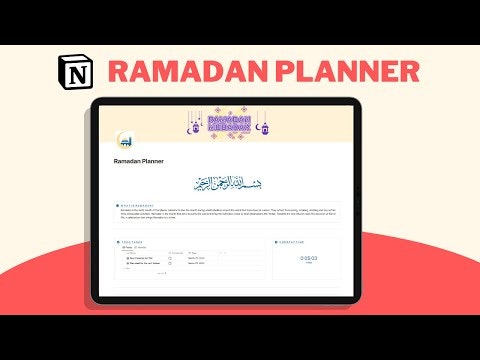 Ramadan Planner | Notion Template gallery image