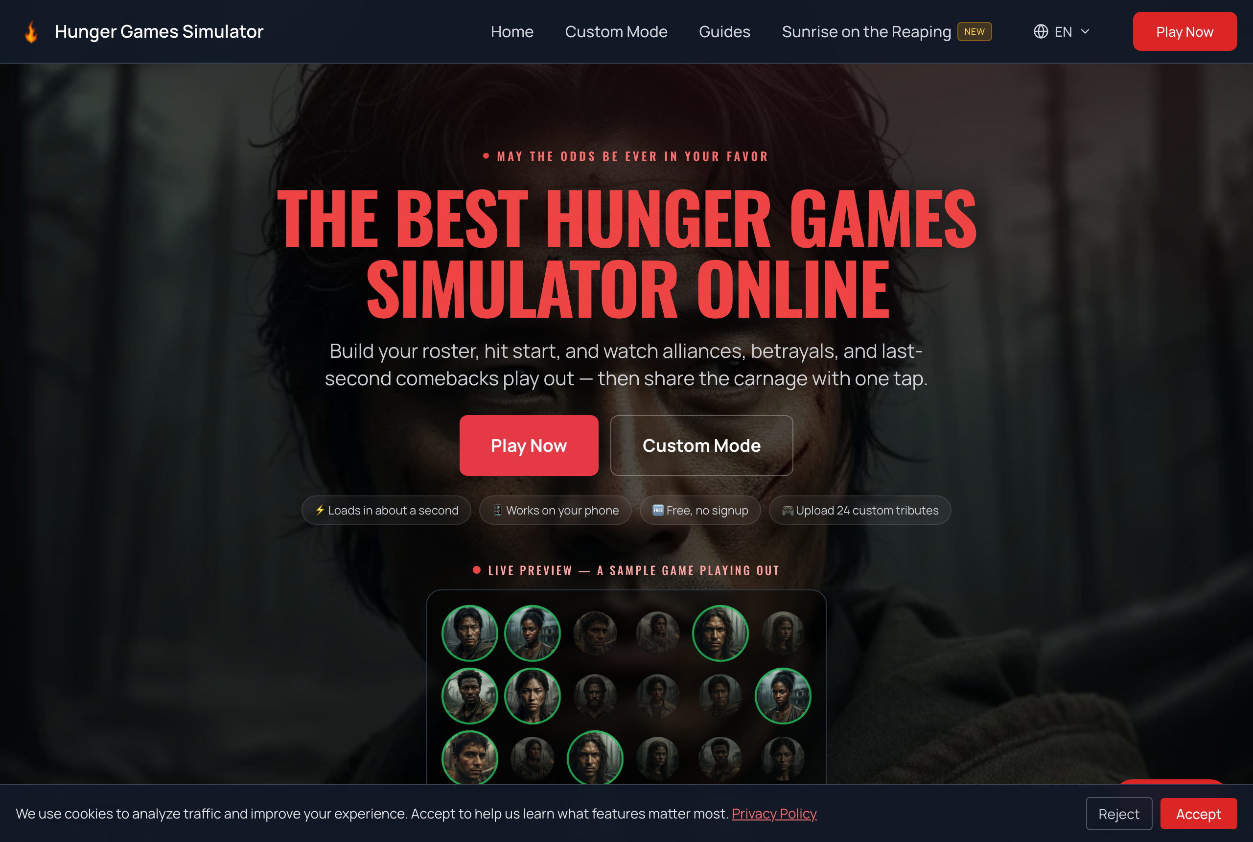 Hunger Games Simulator gallery image