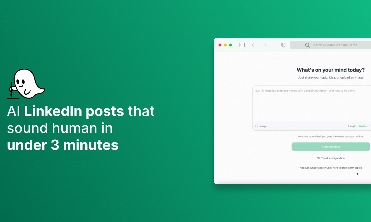 Mídia 3 de Orren - Ai LinkedIn Posts que soam humanos em menos de 3 minutos