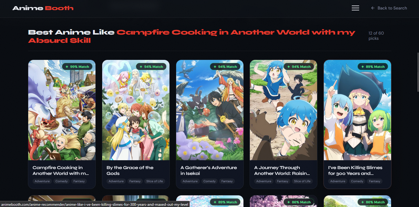 Anime Recommender gallery image