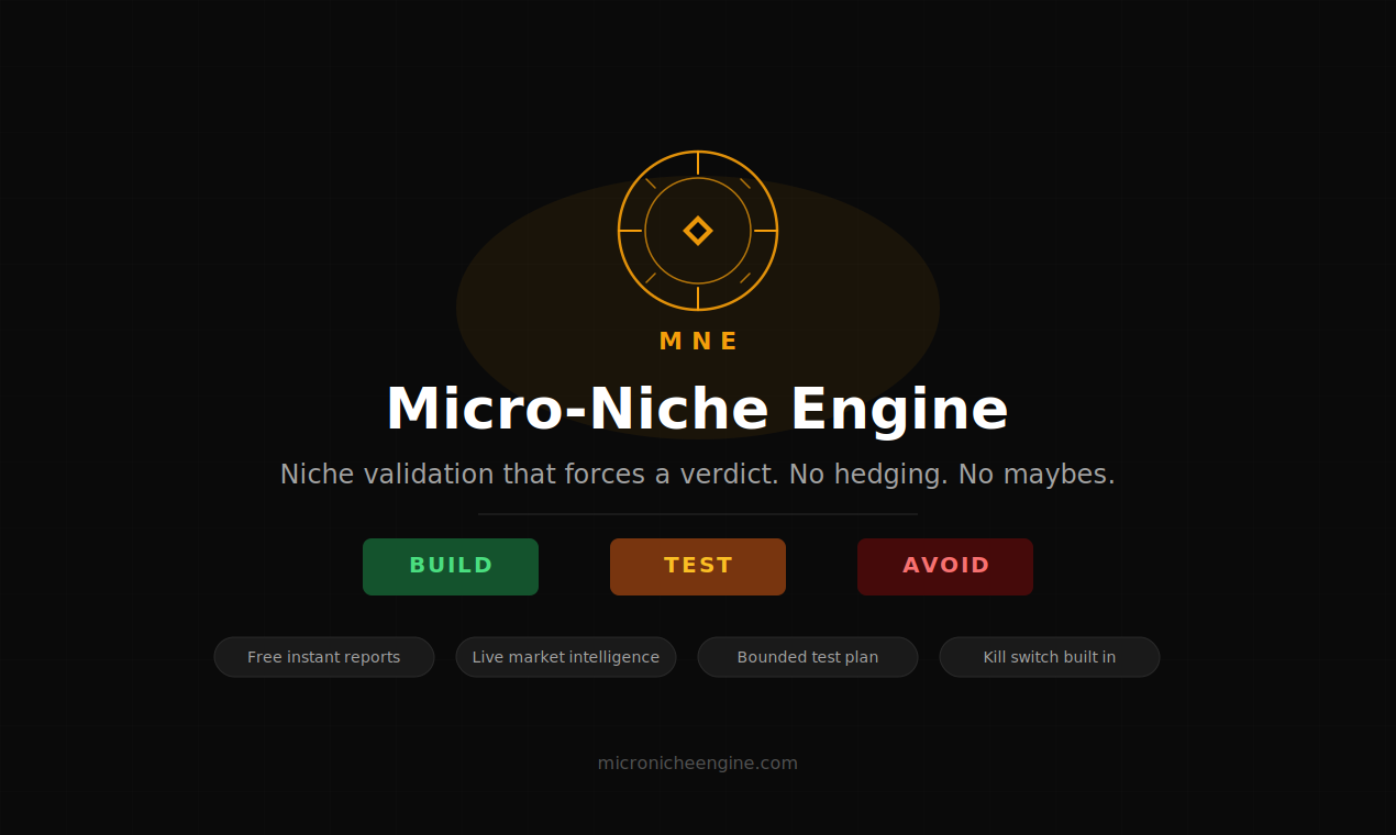 Micro-Niche Engine gallery image